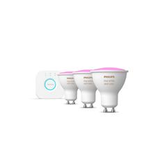 929001953103 - Philips Hue Renkli Akıllı Spot Başlangıç Seti 3Lü Gu10 Bluetooth Özellikli - 1