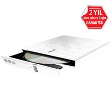 Asus Sdrw-08D2S-U Dvd-Rw Beyaz Slim Usb2.0 Harici 90-Dq0436-Ua221Kz