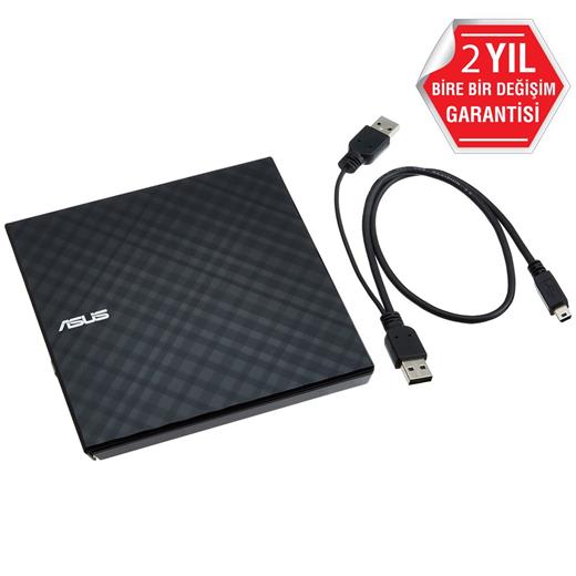 Asus Sdrw-08D2S-U Dvd-Rw Siyah Slim Usb2.0 Harici 90-Dq0435-Ua221Kz
