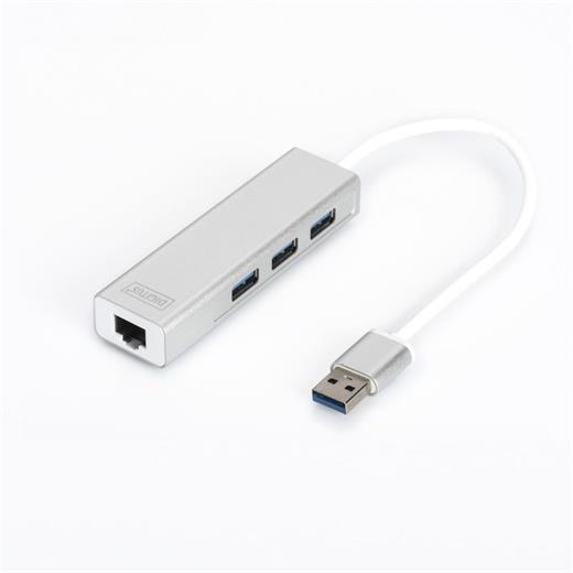 Digitus Da-70250-1 Usb3.0 To 3X Usb 3.0-Rj45