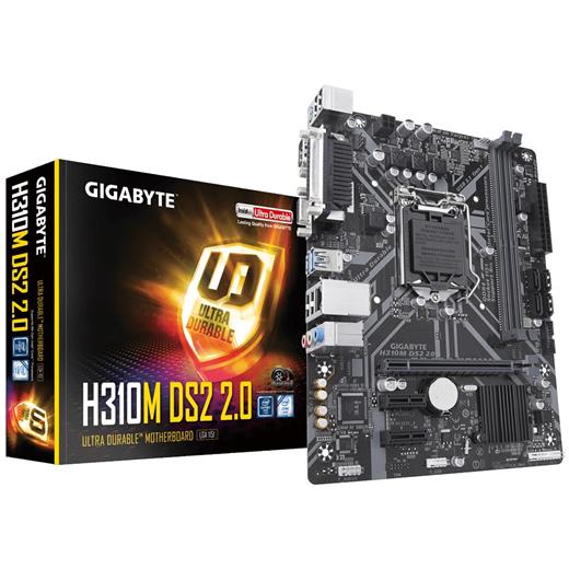 Gigabyte H310M Ds2 2.0 1151 Dddr4 Vga Usb3.1 H310M-Ds2