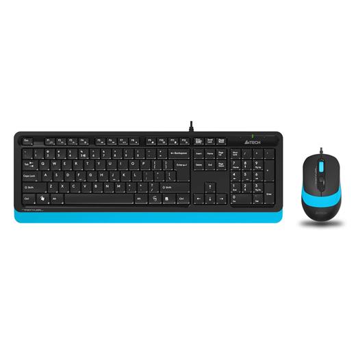 A4-Tech F1010 Mavi Usb Klavye Mouse Set - Mm F1010-M