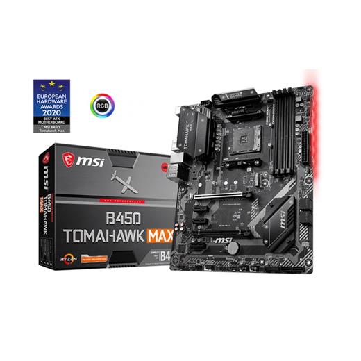 Msı B450 Tomahawk Max Am4 Ryzen Ddr4 Dvi Hdmi B450 Tomahawk Max