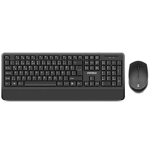 Everest Km-6176 Siyah Kablosuz Klavye Mouse Set