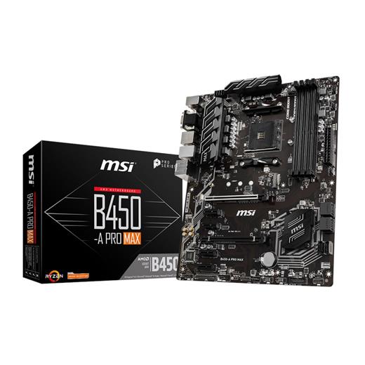 Msı B450-A Pro Max Am4 Ryzen Ddr4 Vga Dvi-D Hdmi B450-A Pro Max