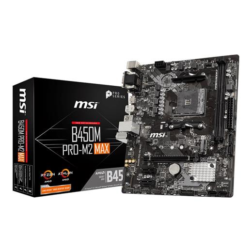 Msı B450M Pro-M2 Max Am4 Ryzen Ddr4 Vga Dvi-D Hdmi B450M Pro-M2 Max