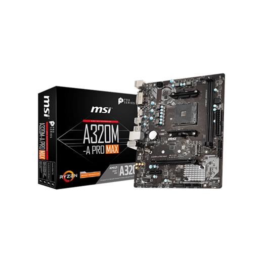 Msı A320M-A Pro Max Am4 Ryzen Ddr4 Dvi Hdmi A320M-A Pro Max
