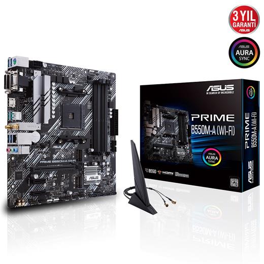 Asus Prime B550M-A Wi-Fi Am4 D4 Vga Hdmi Usb3.2 90Mb14D0-M0Eay0
