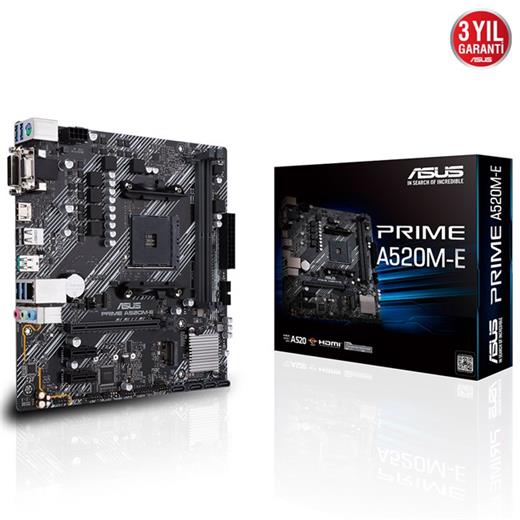 Asus Prime A520M-E Am4 Ryzen Vga Dvi Hdmi Ddr4 90Mb1510-M0Eay0