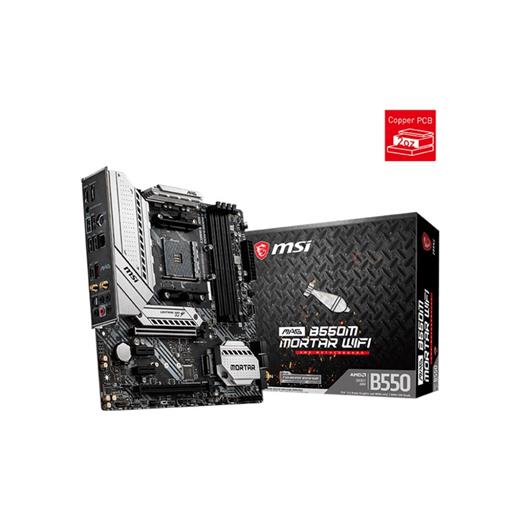 Msı Mag B550M Mortar Wifi Am4 Ryzen Ddr4 Hdmi Dp Mag B550M Mortar Wıfı