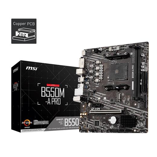 Msı B550M-A Pro Am4 Ryzen Ddr4 Dvi Hdmi B550M-A Pro