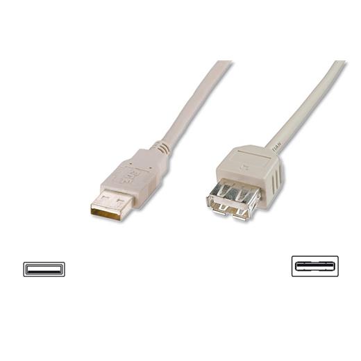 Digitus Ak-300202-030-E 3M Usb 2.0 Bej Uzatma Kblo
