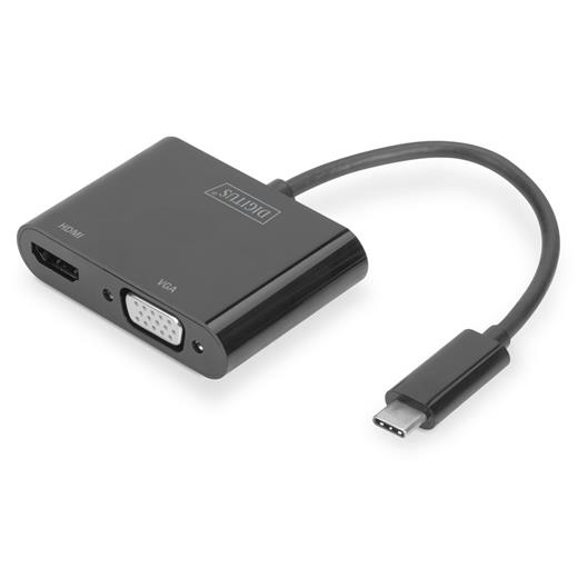 Digitus Da-70858 Usb Type-C To Hdmı-Vga Çevirici