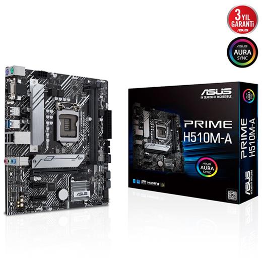 Asus Prime H510M-A 1200P Vga Hdmi Dp Usb3.2 90Mb17C0-M0Eay0