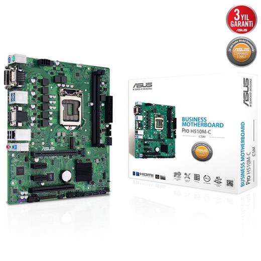 Asus Pro H510M-C/Csm 1200P Vga Dvi Hdmi Dp 90Mb17K0-M0Eayc