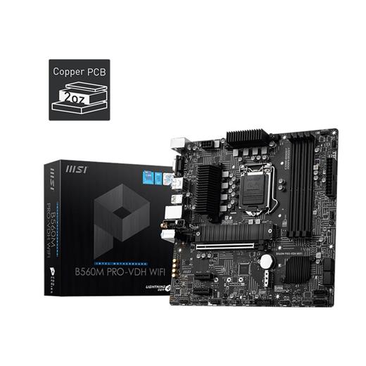 Msı B560M Pro-Vdh Wifi 1200 D4 Vga Hdmi Dp Usb3.2 B560M Pro-Vdh Wıfı
