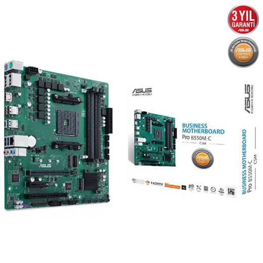 Asus Pro B550M-C/Csm Am4 Ryzen D4 Hdmi Dp Usb3.2 90Mb15Q0-M0Eayc