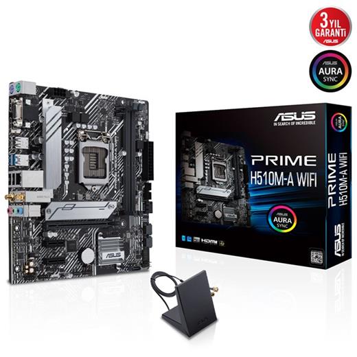 Asus Prime H510M-A Wifi 1200P Vga Hdmi Dp Usb3.2 90Mb17D0-M0Eay0