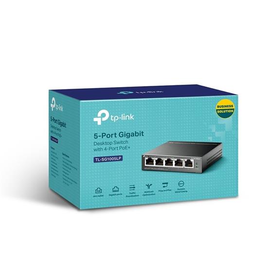 Tp-Link Tl-Sg1005Lp 5 Port(4Poe)10/100Mbps Switch*