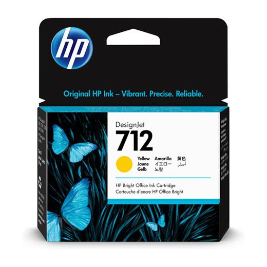 3Ed69A - Hp 3Ed69A 712 29-Ml Yellow Designjet Ink