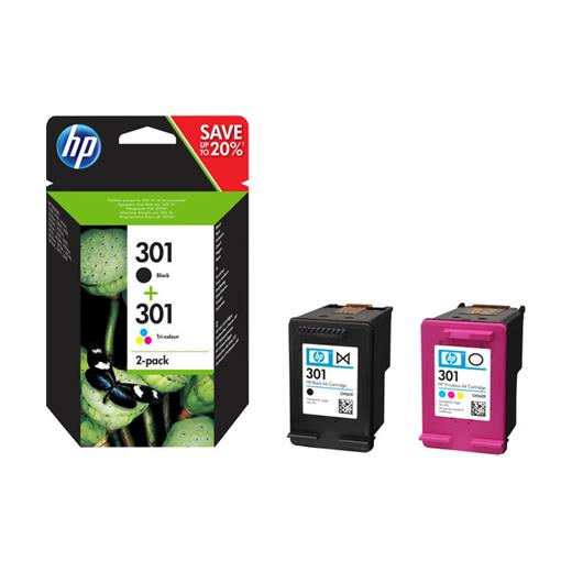 Hpn9J72Ae - Hp N9J72Ae Bk/Cmy Mürekkep Kartuş 2Li Paket (301)