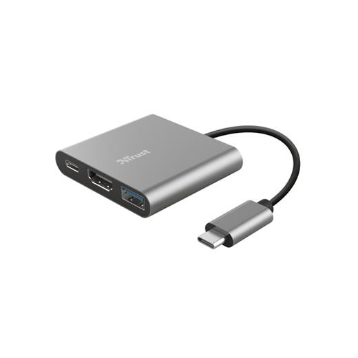 Tru23772 - Trust 23772 Dalyx 3-In-1 Usb-C Adapter
