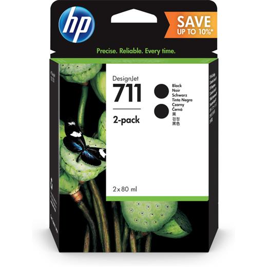 P2V31A - Hp P2V31A 2Li Paket Black Mürekkep Kartuş (711)