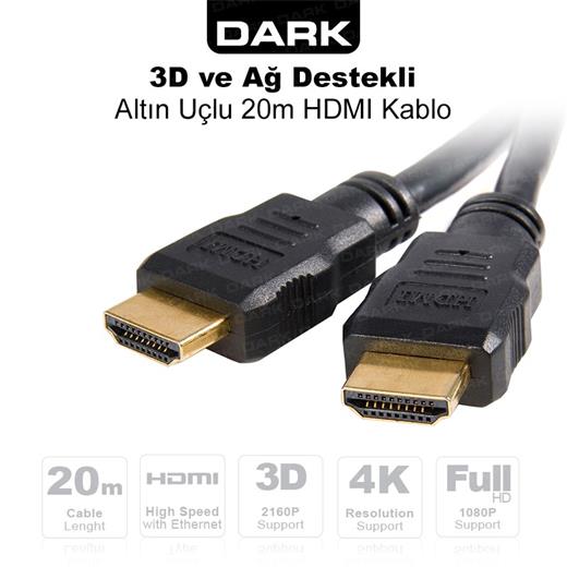 Dark Dk-Hd-Cv14L2000 20 Metre Hdmı Kablo Altın 