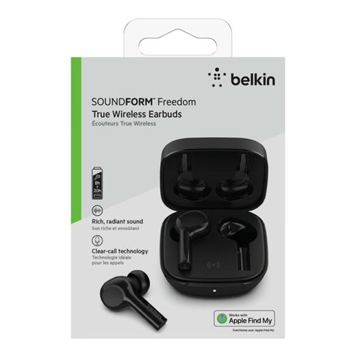 Auc002Glbk - Belkin Soundform™ Freedom True Wireless Earbuds-Blkbelkin Soundform™ Freedom True Wireless Earbuds-Blk