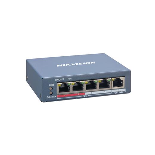 301801787 - Hikvision Ds-3E1105P-Eı  4 Port Fast Ethernet Smart Poe Switch