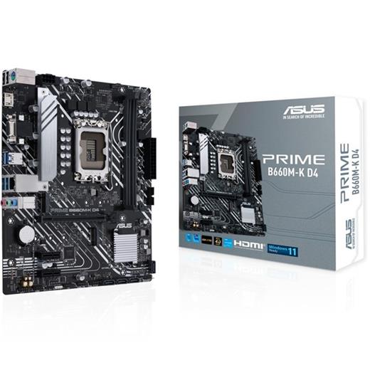 Asus Prime B660M-K D4 1700P Vga Hdmi 90Mb1950-M0Eay0