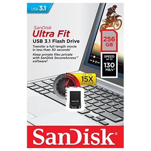 Sandisk 256Gb Ultra Fit Usb2.0 Sdcz430-256G-G46