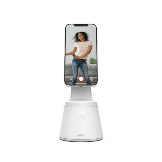 Mma001Btwh - Belkin Mma001Btwh 360 Derece Yüz Takip Özellikli Telefon Standı - Beyaz