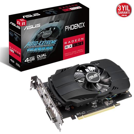 Asus Rx550 4Gb Ph Evo Gddr5 128Bit 90Yv0Ag7-M0Na00
