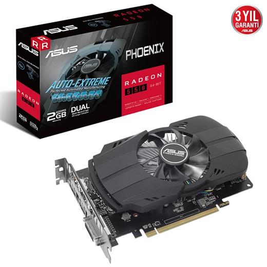 Asus Rx550 2Gb Phoenix Gddr5 64Bit 90Yv0Ag9-M0Na00