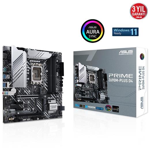 Asus Prime Z690M-Plus D4 1700P Hdmi Dp 90Mb18Q0-M0Eay0