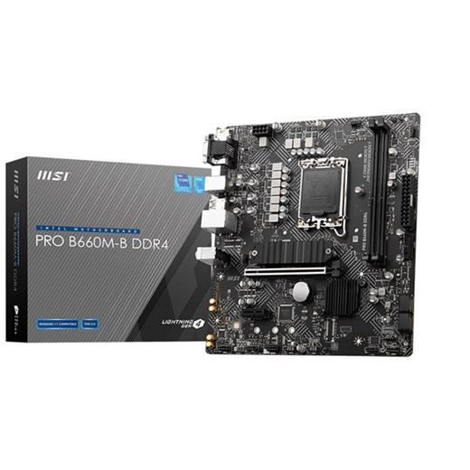 Msı Pro B660M-B D4 1700P Vga Hdmi Pro B660M-B Ddr4