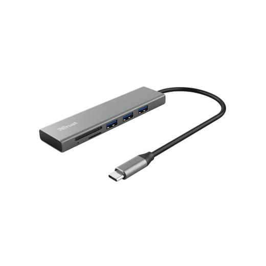Tru24191 - Trust 24191 Halyx Fast Usb-C Hub & Card Reader