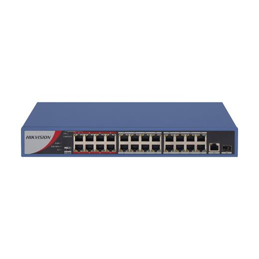 301801300 - Hikvision Ds-3E0318P-E/M(B) 24 Port Yönetilemez Poe Switch