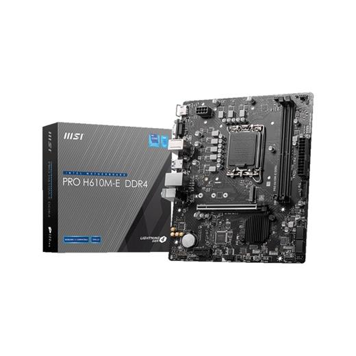 Msı Pro H610M-E D4 1700P Vga Hdmi Pro H610M-E Ddr4