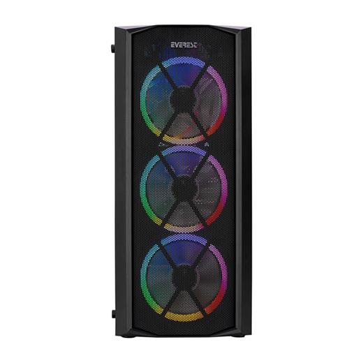 Everest ( Flat Glass ) Argb Fanlı Midi Tower 35219