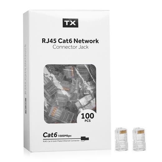 Tx Txntrj45 Altın Uçlu Cat6 Rj45 100Lü Konnektör