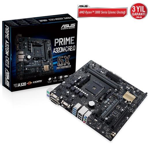 Asus Prime A320M-C R2.0 Am4 Ryzen D4 Vga Dvi Hdmi 90Mb0Ue0-M0Eay0
