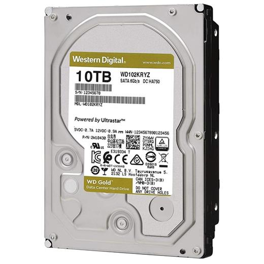 Wd 10Tb Gold 3.5 7200Rpm 256Mb Sata3 Wd102Kryz