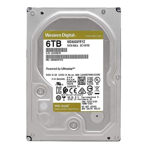 Wd 6Tb Gold 3.5 7200Rpm 256Mb Sata3 Wd6003Fryz
