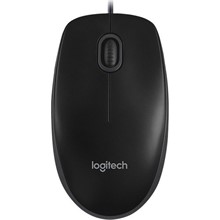 Logitech M100 Kablolu Optik Mouse Siyah 910-006652 - 1